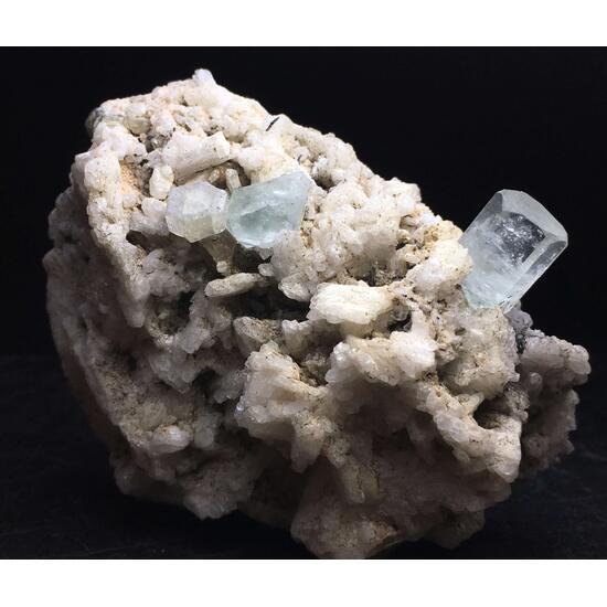 Aquamarine With Fluorapatite