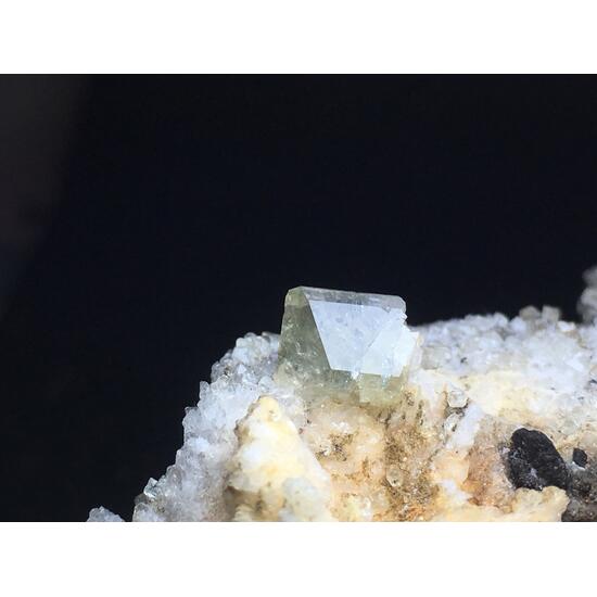 Hydroxylherderite With Hematite & Feldspar