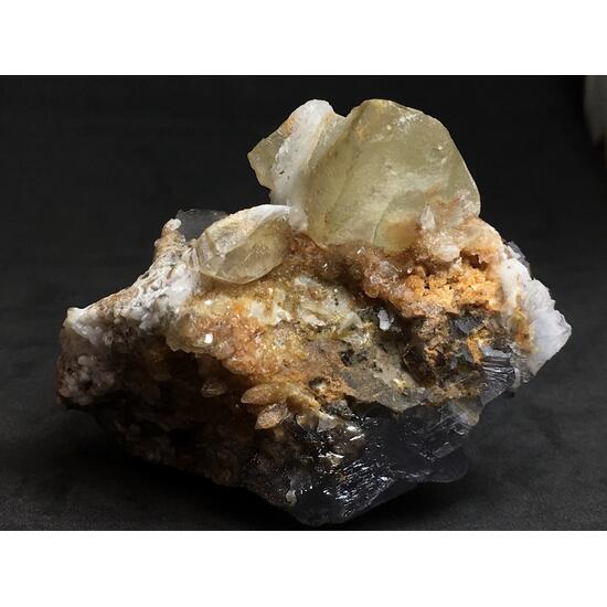 Fluorite With Calcite