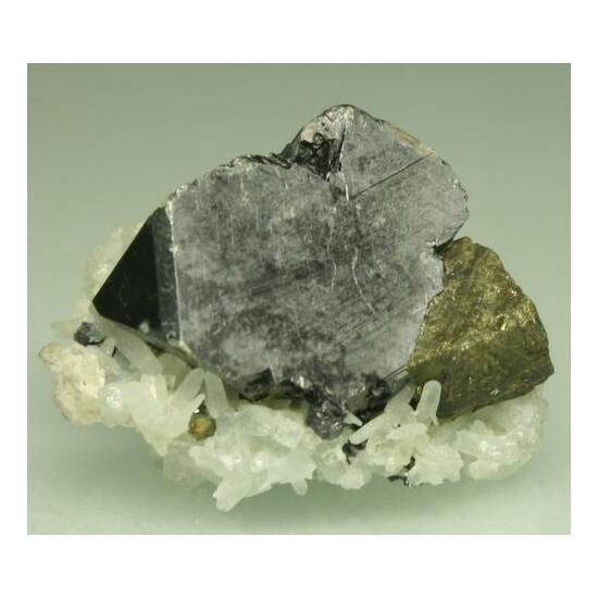 Sphalerite & Chalcopyrite With Quartz