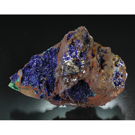 Azurite With Malachite