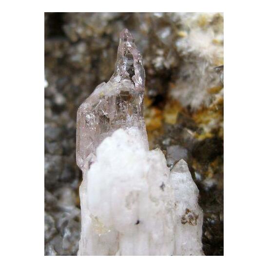 Quartz With Natrolite