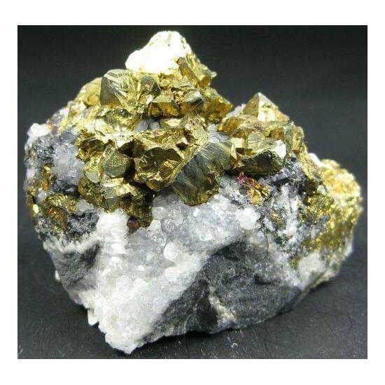 Chalcopyrite On Quartz