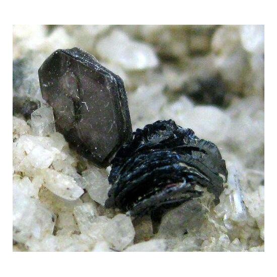 Hematite With Muscovite On Adularia