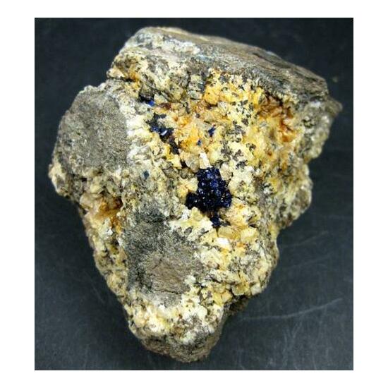 Azurite On Dolomite