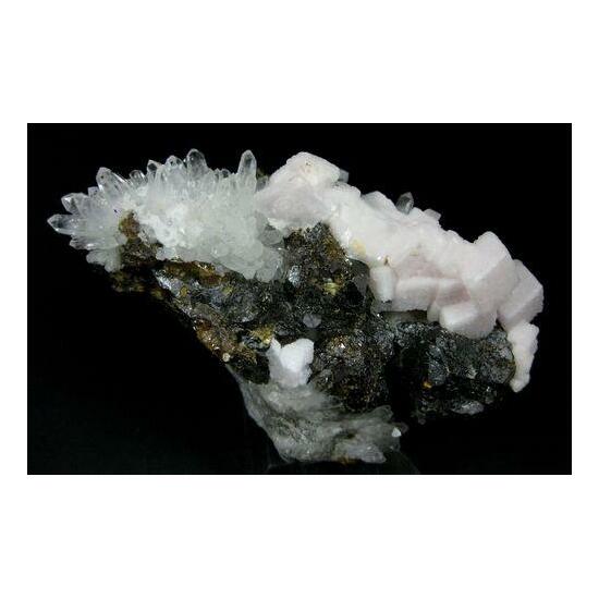 Manganoan Calcite Sphalerite & Quartz