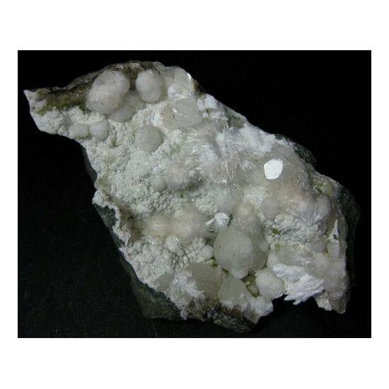 Okenite With Laumontite Calcite & Gyrolite