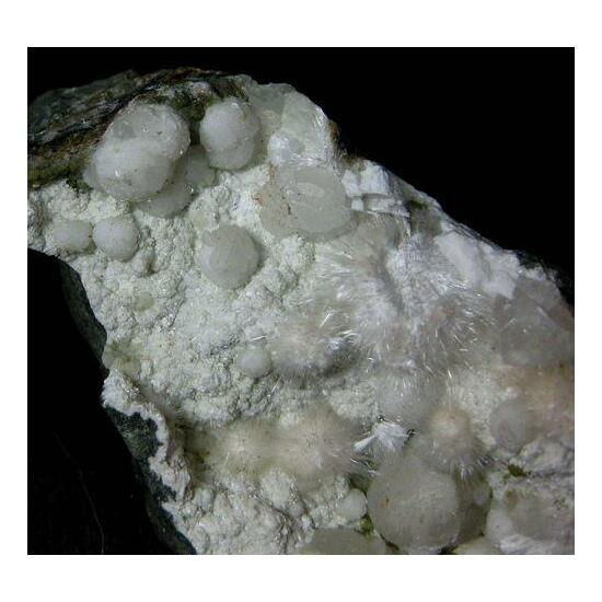 Okenite With Laumontite Calcite & Gyrolite