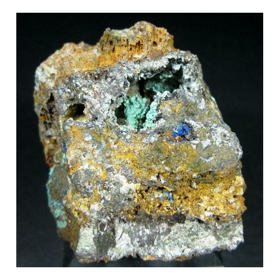 Rosasite Linarite Cerussite & Pyrite