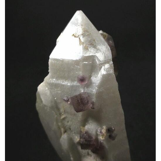 Fluorite & Siderite On Milky Quartz