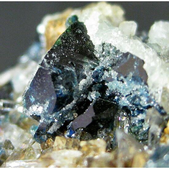 Lazulite With Quartz & Siderite