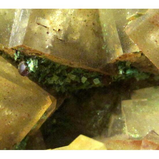 Torbernite On Fluorite