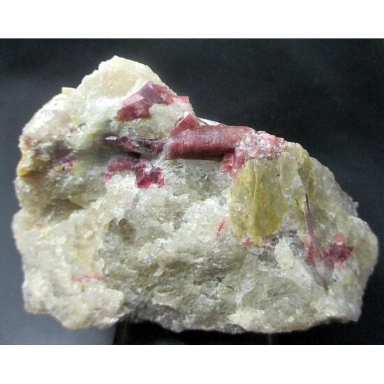 Tourmaline Var Rubellite & Spodumene