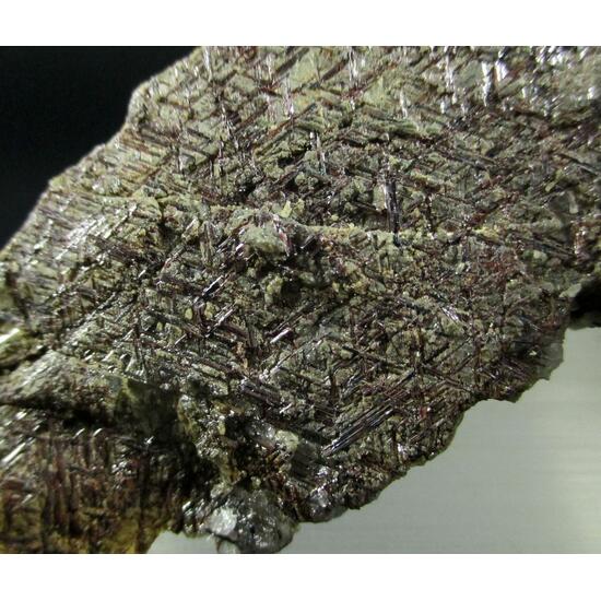 Rutile Var Sagenite & Chlorite On Quartz