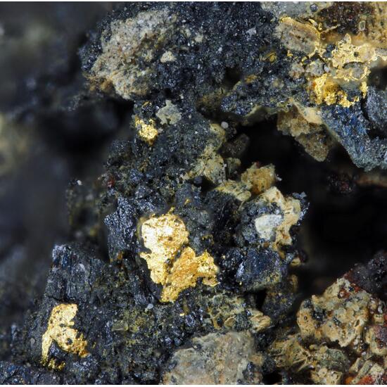 Native Gold In Uraninite