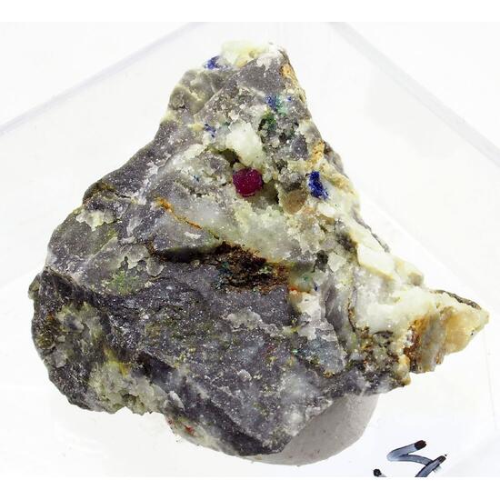 Azurite On Erythrite