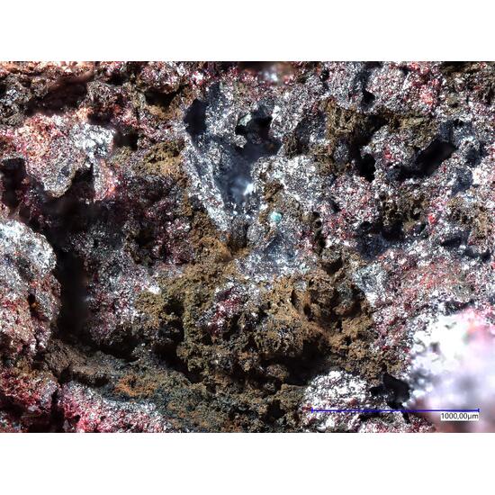 Berzelianite On Cuprite & Native Copper