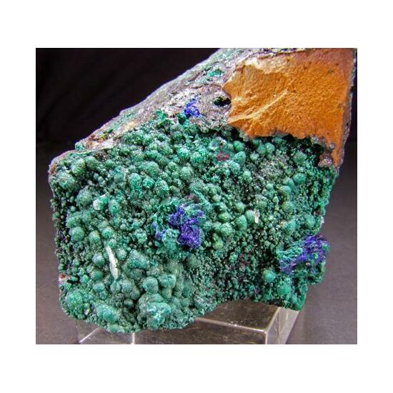 Azurite Malachite Libethenite & Baryte