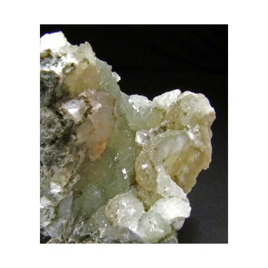 Calcite On Prehnite