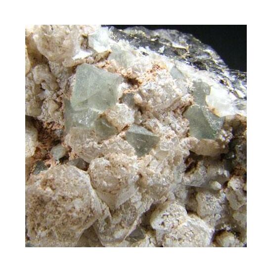 Fluorite On Calcite