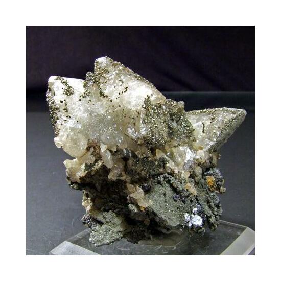 Pyrite On Calcite