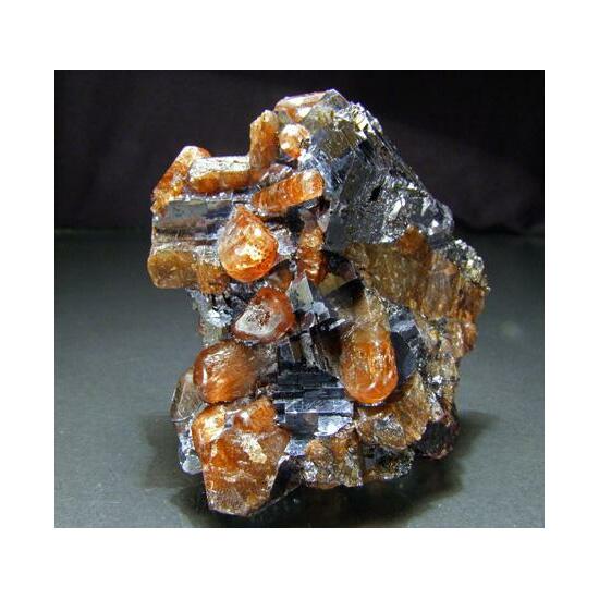 Rhodonite Bustamite & Spessartine In Galena