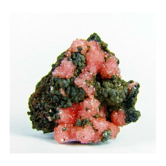 Caryopilite & Rhodochrosite On Leucophoenicite