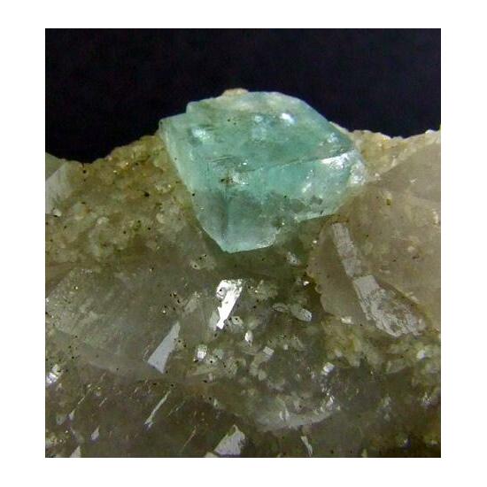 Fluorite On Quartz