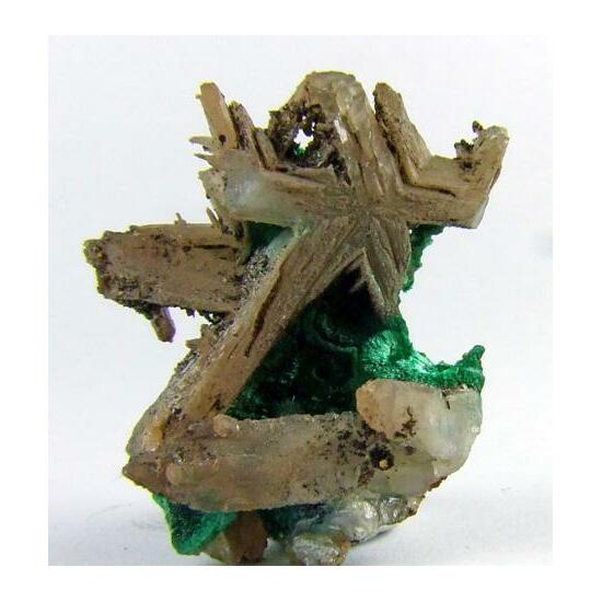 Cerussite On Malachite