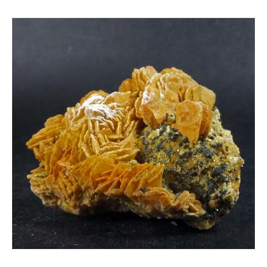 Siderite & Pyrite On Calcite