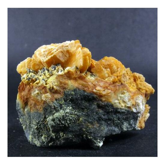 Siderite & Pyrite On Calcite