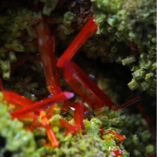 Crocoite On Pyromorphite