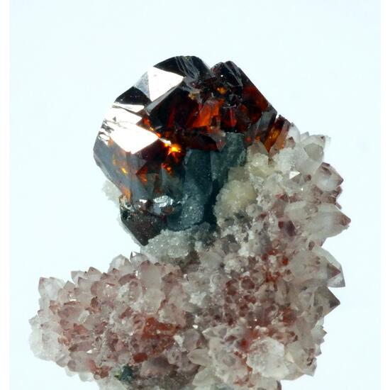 Sphalerite On Quartz