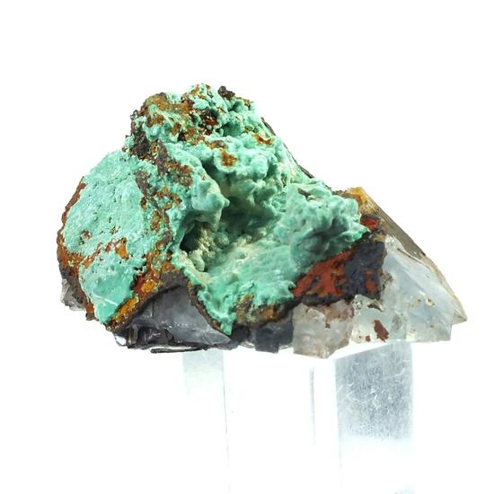 Malachite On Fluorite