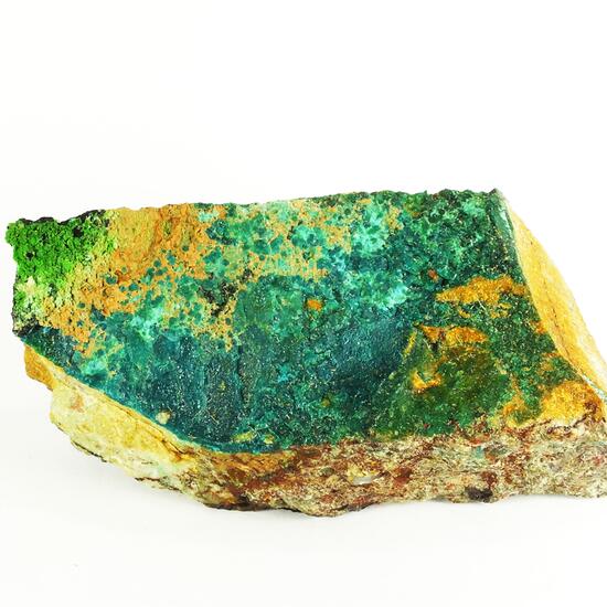 Conichalcite On Smolyaninovite & Chrysocolla