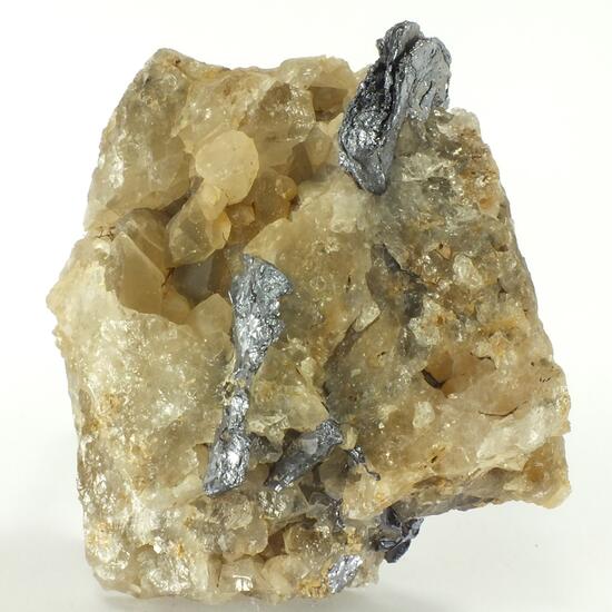 Molybdenite On Quartz