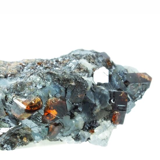 Spessartine In Quartz & Galena