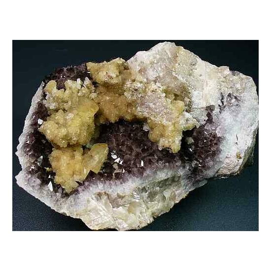 Amethyst Calcite & Harmotome