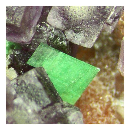 Torbernite Fluorite & Quartz