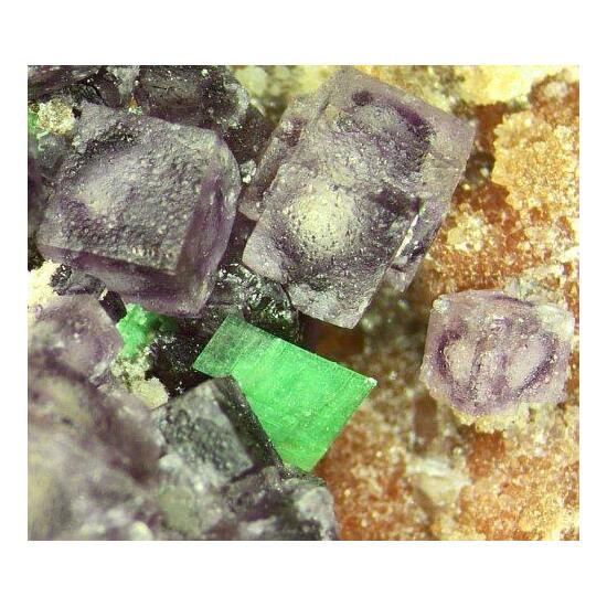 Torbernite Fluorite & Quartz