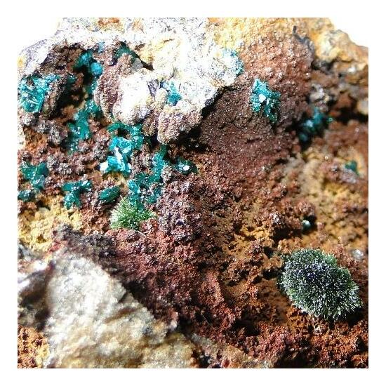 Libethenite & Pseudomalachite