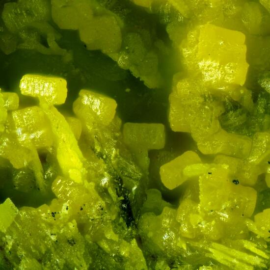 Hydrotungstite On Ferberite