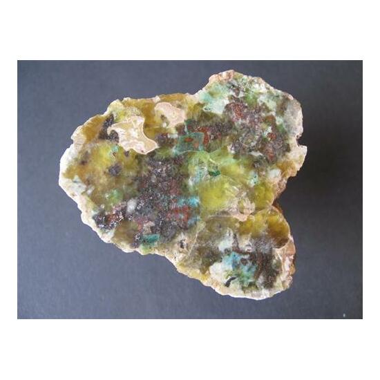 Native Copper With Cuprite In Prehnite