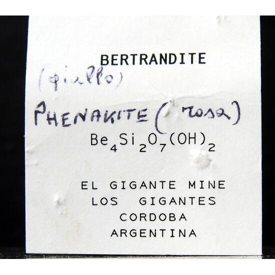 Bertrandite & Phenakite