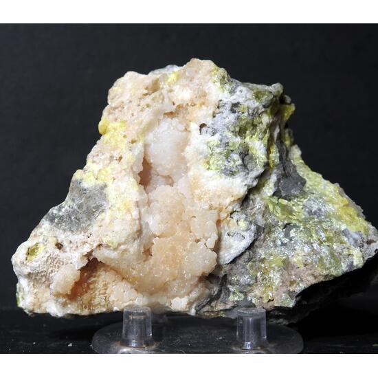 Melanophlogite Aragonite & Sulphur