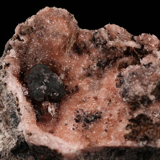 Sussexite On Rhodochrosite