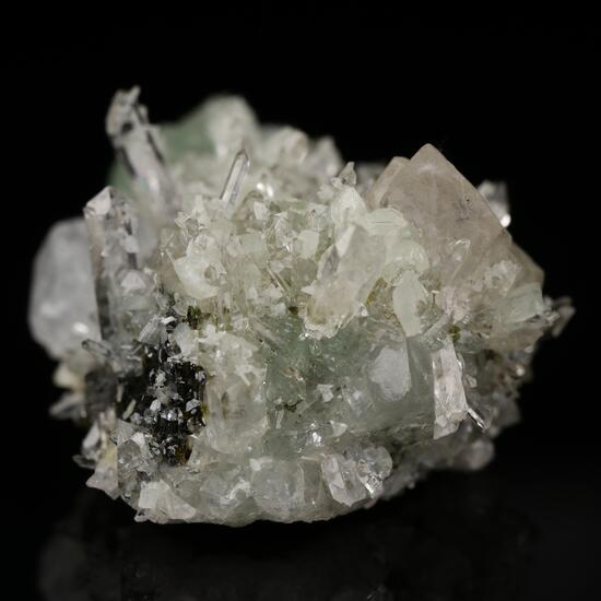 Prehnite & Analcime With Calcite & Quartz