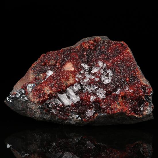 Calcite On Andradite On Hematite