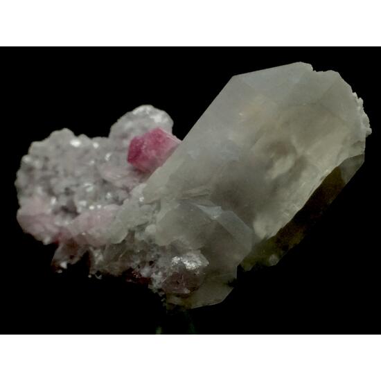 Elbaite With Quartz & Microlite