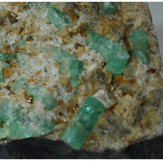 Emerald On Calcite